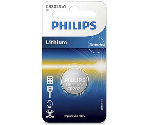 Patareid PHILIPS CR2025 3 V Lithium