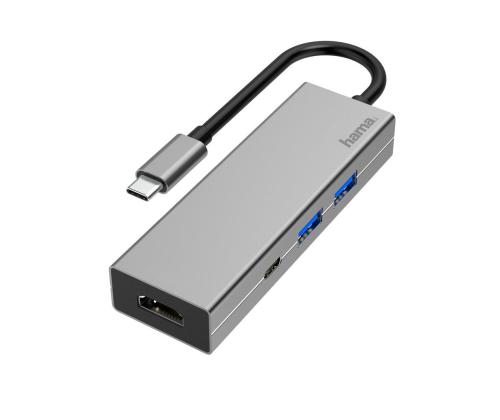 USB adapter Hama USB-C multiport adapter (4 liidest)