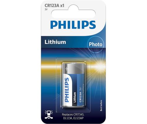 Fotopatarei Philips CR123A