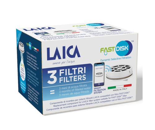 Veefilter Laica Fast Disk 3-pakk