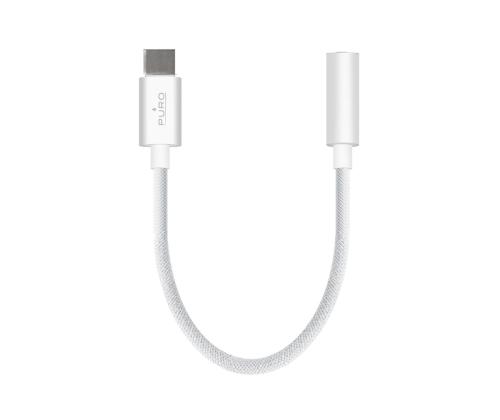 Puro Fabrik, 3,5 mm - USB-C, valge - Adapter