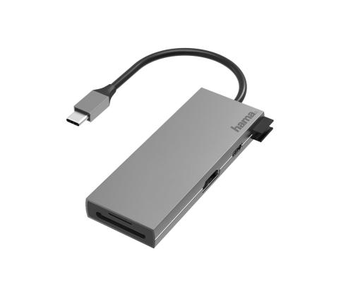 USB adapter  Hama USB-C multiport adapter (6 liidest)