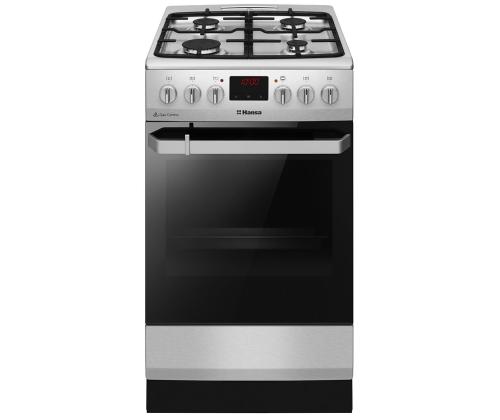 Hansa, 65 L, 50 cm, roostevaba teras - Gaasipliit elektriahjuga