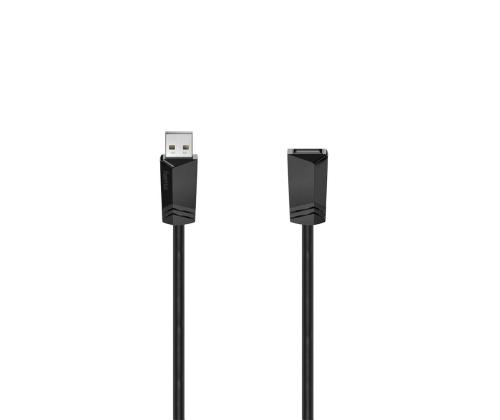 Hama USB Extension Cable, 1,5 m, must - Kaabel