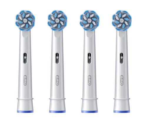 Braun Oral-B Sensitive Clean PRO, 4 tk, valge - Lisaharjad