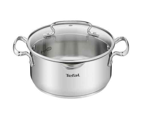 Tefal Duetto+ 20 cm, 2.7 L, roostevaba teras - Kaanega pott