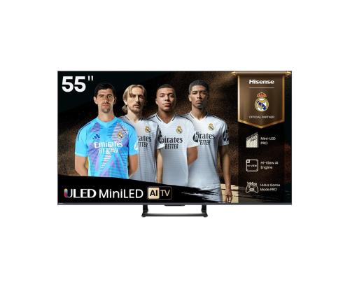 Hisense U7Q, 55'', 4K UHD, Mini LED, must - Teler