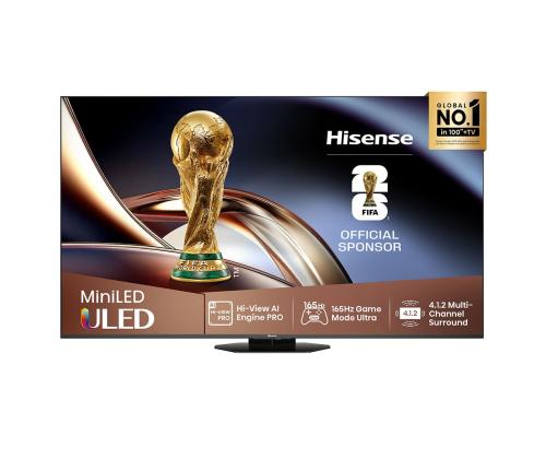 Hisense U8Q, 55'', 4K UHD, ULED, Mini LED, must - Teler
