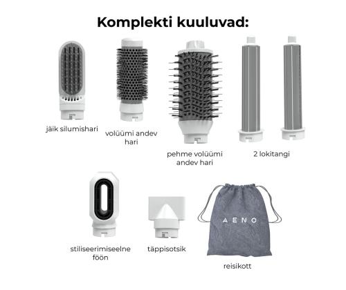 Aeno HS1, 1200 W, valge - Juuste kujundamise seade