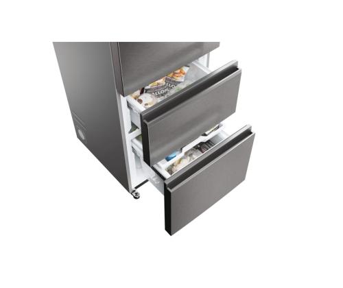 Haier 3D 60 Series 7, No Frost, 414 L, kõrgus 205 cm, tume roostevaba - Külmik