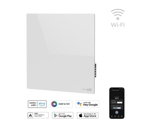 Aeno Premium Eco Smart Quadro, 500 W, valge - Kütteseade seinale