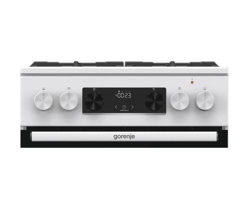 Gorenje, 70 L, laius 50 cm, valge - Gaasipliit elektriahjuga