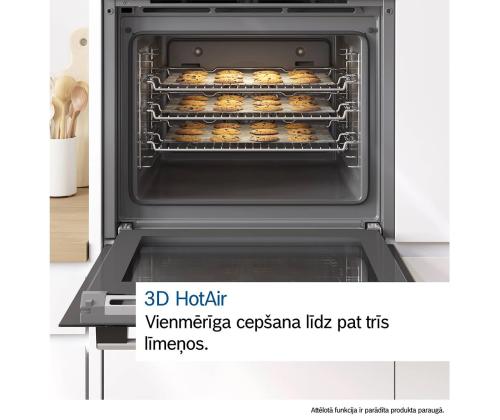 Bosch, Seeria 6, pürolüütiline puhastus, 71 L, must - Integreeritav ahi