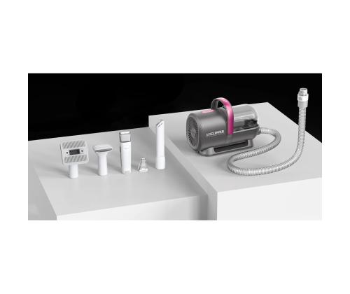 Petkit FurWaker 5-ühes (AirClipper), vaakumfunktsioon, valge/hall - Lemmikloomade hoolduskomplekt