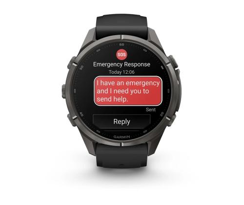 Garmin Fenix 9 Pro, 43 mm, inReach, must titaan, must / hall - Spordikell