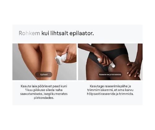 Braun Silk epil 9, märg- ja kuivkasutus, valge - Epilaator