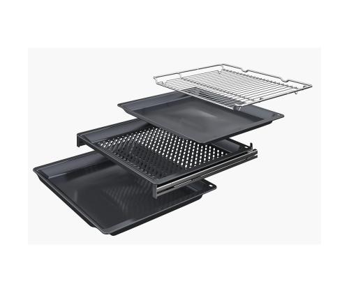 Bosch, Seeria 6, pürolüütiline puhastus, 71 L, must - Integreeritav ahi
