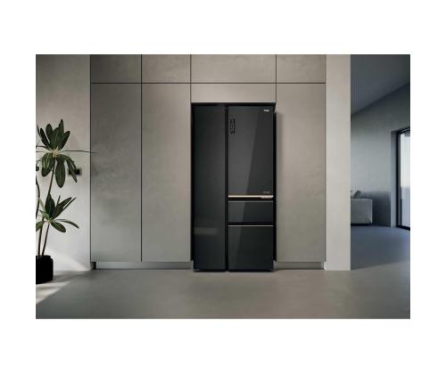 Haier S+ 4D 7, No Frost, 601 L, kõrgus 190 cm, must - SBS-külmik