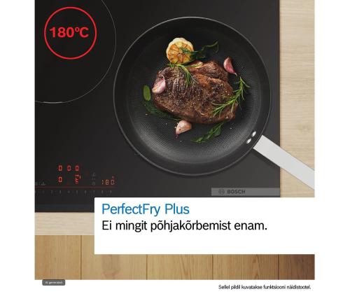 Bosch, Seeria 6, raamita, laius 80.2 cm, must - Integreeritav induktsioonpliidiplaat