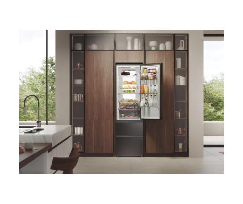 Haier 3D 60 Series 7, No Frost, 414 L, kõrgus 205 cm, tume roostevaba - Külmik