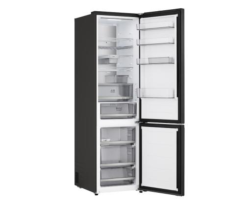 LG, Total No Frost, 375 L, kõrgus 203 cm, must teras - Külmik
