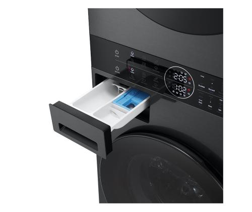 LG, 12 kg + 10 kg, sügavus 66 cm, 1400 p/min, must - Pesumasin + Pesukuivati