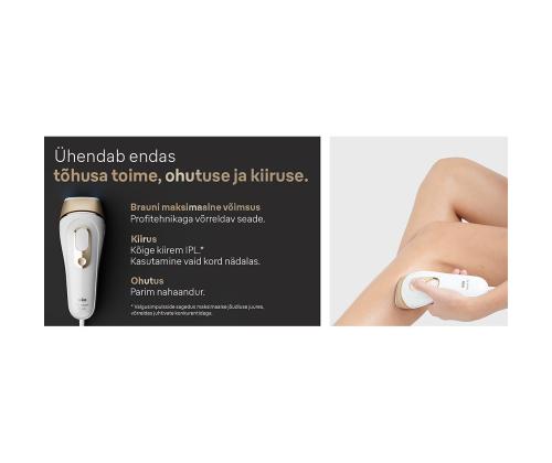Braun Silk-expert Pro 5, valge/kuldne - IPL Fotoepilaator