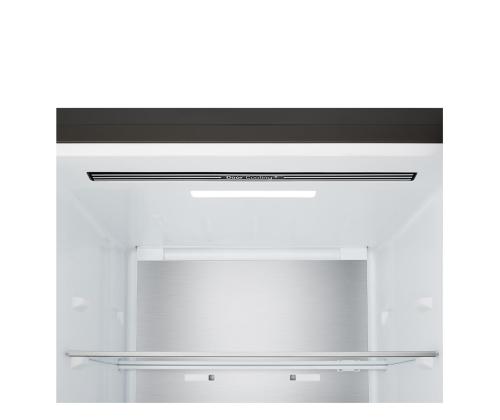 LG, Total No Frost, 375 L, kõrgus 203 cm, must teras - Külmik