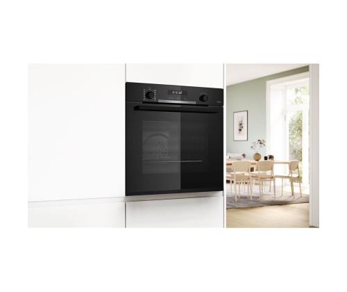 Bosch, Seeria 6, pürolüütiline puhastus, 71 L, must - Integreeritav ahi