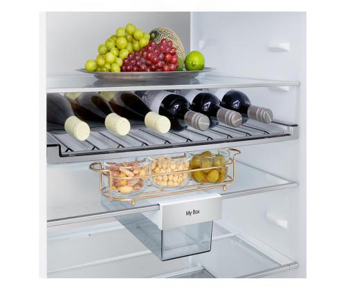 LG, Total No Frost, 375 L, kõrgus 203 cm, must teras - Külmik