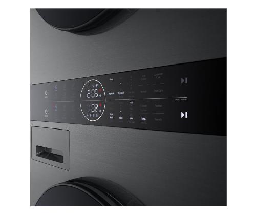 LG, 12 kg + 10 kg, sügavus 66 cm, 1400 p/min, must - Pesumasin + Pesukuivati