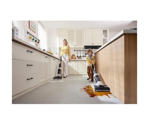 Tineco Switch S6 Stretch Plus, valge/must - Varstolmuimeja + põrandapesur