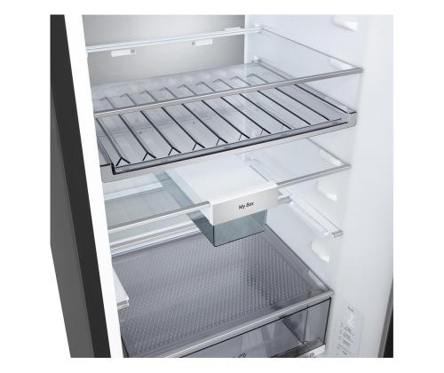 LG, Total No Frost, 375 L, kõrgus 203 cm, must teras - Külmik