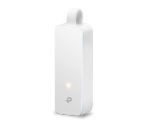 TP-Link UE300C, USB-C -> RJ45 Gigabit Ethernet, valge - Võrguadapter