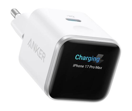 Anker Nano Smart Display Charger, 45W, valge - Laadimisadapter