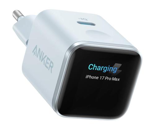Anker Nano Smart Display Charger, 45W, sinine - Laadimisadapter