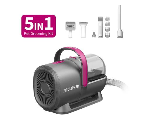 Petkit FurWaker 5-ühes (AirClipper), vaakumfunktsioon, valge/hall - Lemmikloomade hoolduskomplekt