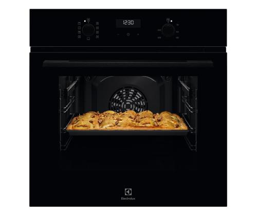 Electrolux 600 SteamBake, 65 L, must - Integreeritav ahi