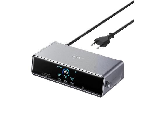 Anker Prime Triple Display, 140 W, hall - Sülearvuti dokk