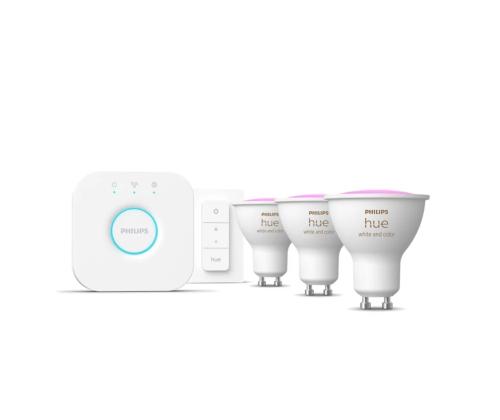 Philips Hue Starter Kit, Smart Spotlights, Dimmer Switch, GU10 3 tk - Nutivalgusti komplekt