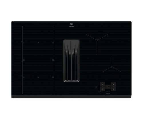 Electrolux 900 XT SensePro, laius 80 cm, must - Integreeritav pliidiplaat õhupuhastiga