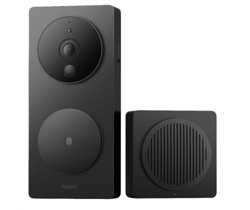 Aqara Smart Video Doorbell G4, 1080p, must - Nutikas uksekell kaameraga