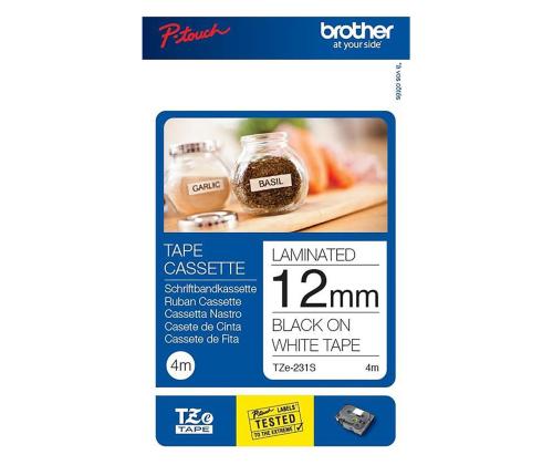 Valge lint musta kirjaga Brother