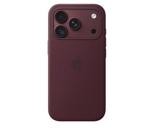 Apple Silicone Case with Magsafe, iPhone 18 Pro, tumepunane - Ümbris
