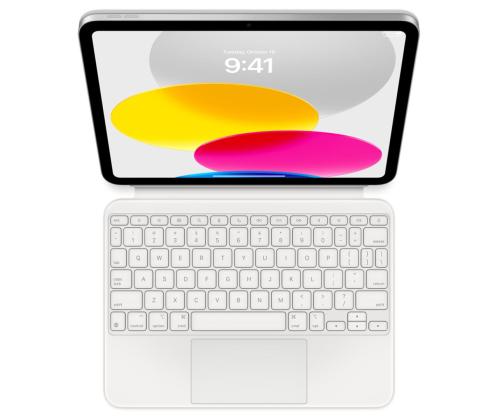 Apple Magic Keyboard Folio, iPad 10, SWE, valge - Klaviatuuriga ümbris