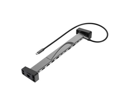 Hama Connect2Office, USB-C, 12 ports, 100 W, hall - Sülearvuti dokk