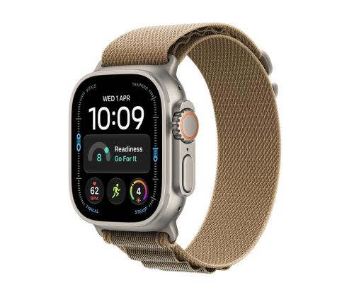 Apple Watch Ultra 4, 49 mm, Alpine Loop, M, titaan / helepruun - Nutikell