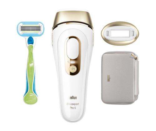 Braun Silk-expert Pro 5, valge/kuldne - IPL Fotoepilaator