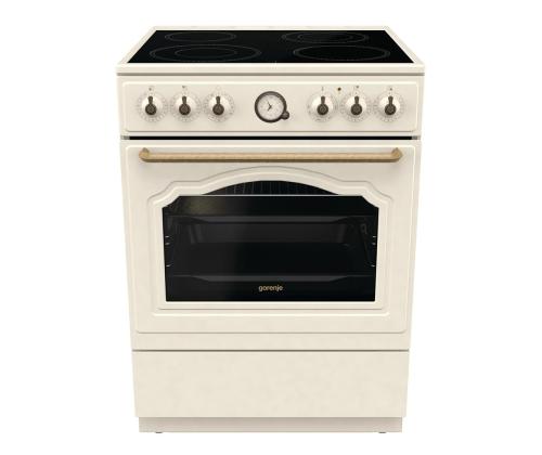 Gorenje, 11 funktsiooni, 71 L, laius 60 cm, beež - Keraamiline pliit