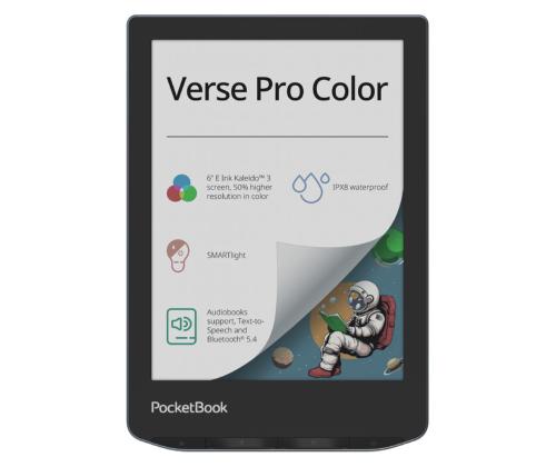 PocketBook Verse Pro Color, 6'', 16 GB, must - E-luger